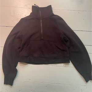Black Lululemon Scuba high neck quarter zip